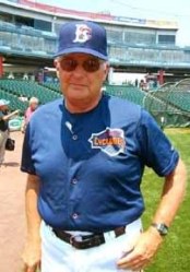 George Greer while he was serving as hitting coach with the Brooklyn Cyclones 